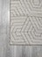 Modern Zarif Şönil Dokuma Kilim Krem rengi 5