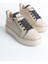 Dına Bağcıklı Fermuarlı Ortopedik Taban Kadın Sneaker Spor Ayakkabı Ckt - Krem/gri/altın 4