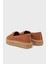 Hakiki Deri ve Süet Detaylı Paltform Taban Espadril Bayan Ayakkabı FW0FW08586 Gu9 4