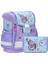 Hafif (900 Gr) Ortopedik Okul Çantası ve Kalemlik 2’li Set - Mor Mavi Kelebek Desenli 1