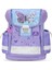 Hafif (900 Gr) Ortopedik Okul Çantası ve Kalemlik 2’li Set - Mor Mavi Kelebek Desenli 2