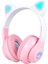 Stn-28 Pro Kedi Kulaklı Tasarımlı Rgb Işıklı Bluetooth Kulaklık Pembe 1