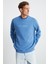 Erwan Erkek Mavi Sweatshirt 4