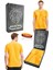Orijinal Lisanslı Aslan Baskılı Sarı T-Shirt + Bileklik Set Hediyelik Ahşap Kutulu 1