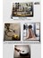 Barcelona Koleksiyonu Soft Renklerde Soyut Desenli Kreatif Modern Dekoratif Halı 55 6