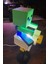 Renkli Minecraft ve Tavuk Tasarımlı Yumuşak Gece Lambası 1
