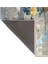 Barcelona Koleksiyonu Koyu Tonlarda Soyut Desenli Dokuma Taban Modern Dekoratif Halı 56 4