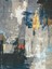 Barcelona Koleksiyonu Koyu Tonlarda Soyut Desenli Dokuma Taban Modern Dekoratif Halı 56 5