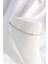316L Çelik Gold Renk Minimal Topçuk Model Halhal 1