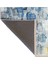 Barcelona Koleksiyonu Mavi ve Gri Tonlarda Soyut Abstract Desenli Modern Dekoratif Halı 63 5