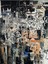 Barcelona Koleksiyonu Siyah Kreatif Desenli Dokuma Taban Modern Dekoratif Halı BARCELONA44 5