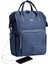 Nova Blue Bebek Bezi Çantası, Çok Bölmeli, USB Özellikli 42X32X18 cm 1