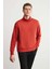 Addıs Erkek Tam Boğazlı Comfort Kiremit Rengi Sweatshirt 1