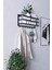 Sofya 2 Katlı Beyaz Raflı Askılık,portmanto (43 Cm-4 Askı) 3