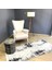 Viscoo 1003 KAYMAZ Taban Modern Makine Siyah Beyaz Halı 3