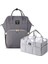 Grey USB Diaper Bag & Diaper Caddy, Fonksiyonel ve Konforlu 1
