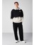 Astetıng Relaxed Oversize Siyah Sweatshirt 2