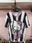 Beyaz Siyah V Yaka Hello Kitty Baseball Jersey T-Shirt 1