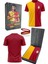 Orijinal Lisanslı 5 Yıldızlı Sarı Kırmızı Erkek T-Shirt + Bileklik Set Hediyelik Ahşap Kutulu 1