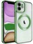Newface iPhone 11 Kılıf Kross Magneticsafe Kapak - Koyu Yeşil 1