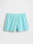 Kız Çocuk Bebe Mavisi Çocuk Geri Dönüştürülmüş Fitilli Pijama Şortları 1