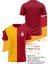 Orijinal Lisanslı 5 Yıldızlı Sarı Kırmızı Erkek T-Shirt + Şal Kaşkol Set Hediyelik Ahşap Kutulu 4