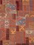 Cansu Koleksiyonu Patchwork Görünümlü Kahverengi Tonlarda Dokuma Taban Modern Dekoratif Halı CANSU05 3
