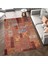 Cansu Koleksiyonu Patchwork Görünümlü Kahverengi Tonlarda Dokuma Taban Modern Dekoratif Halı CANSU05 4