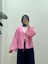 Mirona Ön Bağcıklı Çilek Kumaş Kısa KIMONO-MF210 Pembe 1