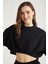 Amy Kadın %100 Organik Pamuk Siyah Sweatshirt 4