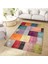 Cansu Koleksiyonu Patchwork Görünümlü Çok Renkli Dokuma Taban Modern Dekoratif Halı CANSU10 1