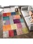 Cansu Koleksiyonu Patchwork Görünümlü Çok Renkli Dokuma Taban Modern Dekoratif Halı CANSU10 4