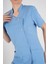 Aylu Model Soft Likra Bebe Mavisi Doktor Hemşire Hastane Scrubs Üniforma Takımı 2