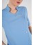 Aylu Model Soft Likra Bebe Mavisi Doktor Hemşire Hastane Scrubs Üniforma Takımı 4
