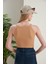 Bej Fitted/vücuda Oturan Iki Omuzu Açık Miami Fitilli Esnek Örme Bluz 8