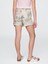 Kız Çocuk Krem Relaxed Desenli Pull-On Şort 3