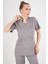 Aylu Model Soft Likra Gri Doktor Hemşire Hastane Scrubs Üniforma Takımı 6