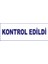 Kontrol Edildi Kaşesi, 912 (51mm*19 mm) Mavi Keçeli Kırmızı Otomatik Kaşe 4