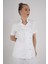 Aylu Model Soft Likra Beyaz Doktor Hemşire Hastane Scrubs Üniforma Takımı 4