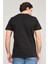4032 Erkek Bisiklet Yaka Baskılı Regular T-Shirt Siyah 4
