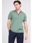 3794 Erkek Apaş Yaka Penye Pike T-Shirt Çağla 1