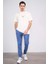 Çetinkaya Mentality 3728 Bisiklet Yaka Penye Regular Baskılı Tshirt Koyu Krem 1