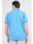 Çetinkaya Mentality 4139 Polo Yaka Rejenere Pike Metraj Baskı Regular T-Shirt Açık Mavi 4