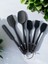 6 Parça Spatula Seti Yanmaz Yapışmaz Slikon Yumurta Fırçası Kaşık Bıçak Pasta Spatula Seti 2