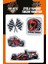 Ütü ile Yapışan Dokuma Arma Patch Yama, Racing Temalı Yarış Arabası Arma Seti (4'lü Paket) 1