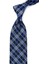 Lacivert Ekose Desen Mendilli Klasik Kravat KK13201 1