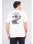 Çetinkaya Chester Polo 3833 Bisiklet Yaka 30/1 Penye Comfort Baskılı T-Shirt Krem 4
