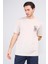Çetinkaya Chester Polo 3853 Bisiklet Yaka 30/1 Penye Comfort Baskılı T-Shirt Vizon 1