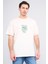 Çetinkaya Chester Polo 3850 Bisiklet Yaka 30/1 Penye Regular Baskılı T-Shirt Koyu Krem 1