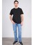 Çetinkaya Mentality 3971 Bisiklet Yaka 16/1 Süprem Regular Cepli T-Shirt Siyah 2